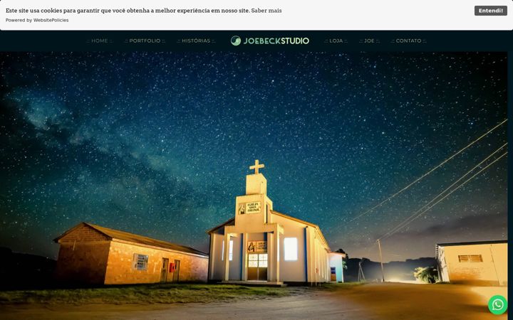 Screenshot of joebeckstudio.com