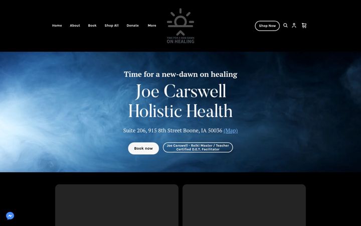 Screenshot of joecarswell.com