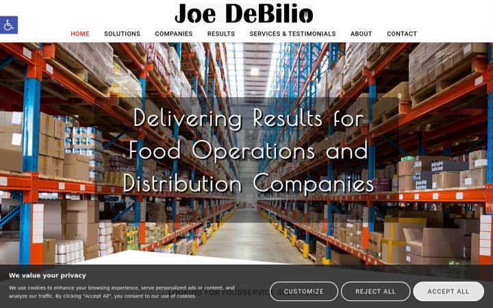 Screenshot of joedebilio.com