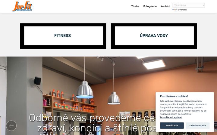 Screenshot of joefit.cz
