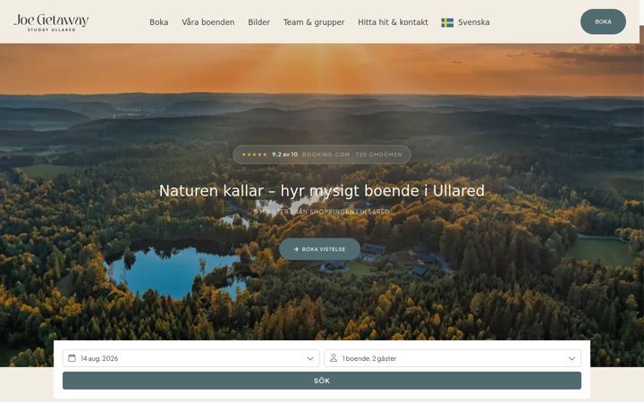 Screenshot of joegetaway.se