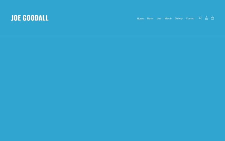 Screenshot of joegoodallmusic.com