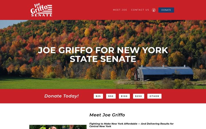 Screenshot of joegriffo.com