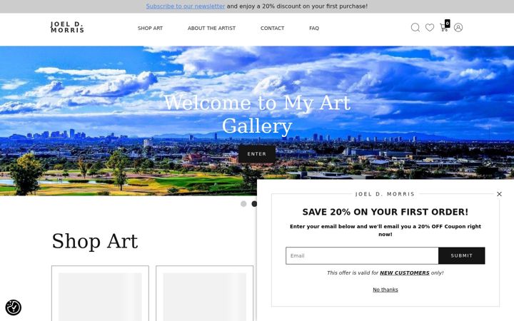 Screenshot of joeldmorris.com