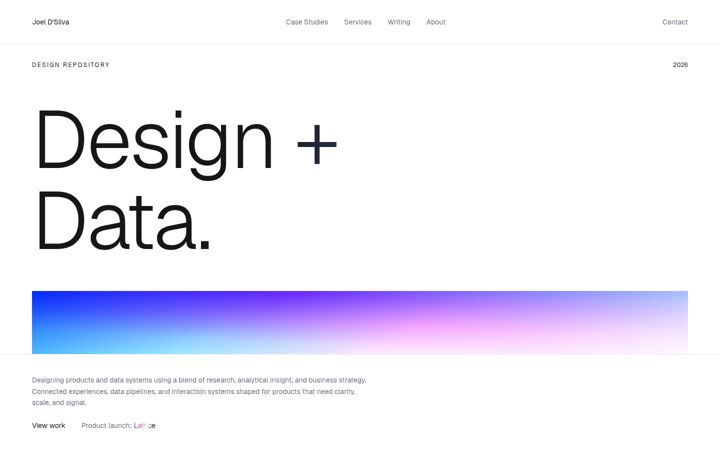 Screenshot of joeldsilva.com