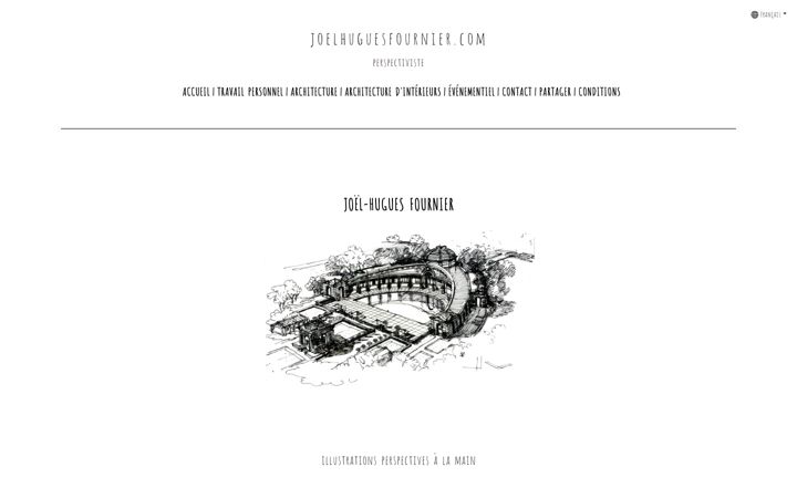 Screenshot of joelhuguesfournier.com