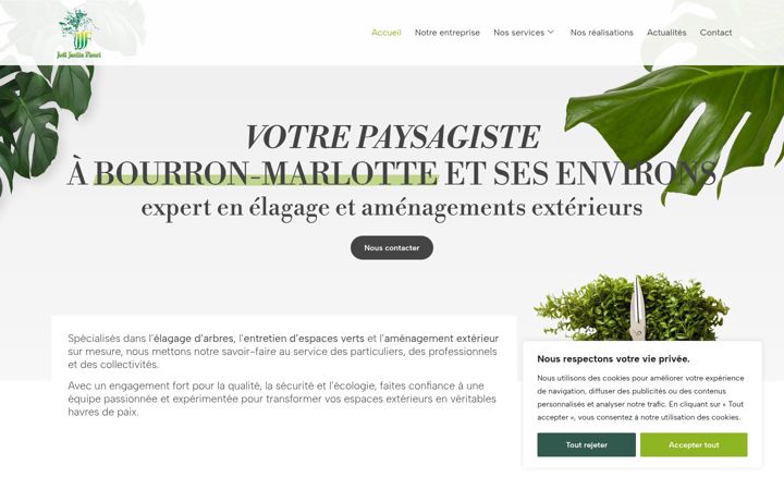 Screenshot of joeljardinfleuri.com