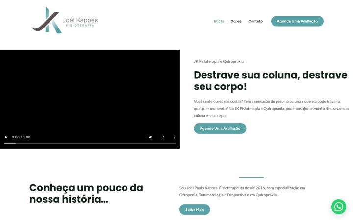 Screenshot of joelkappesfisioterapia.com.br