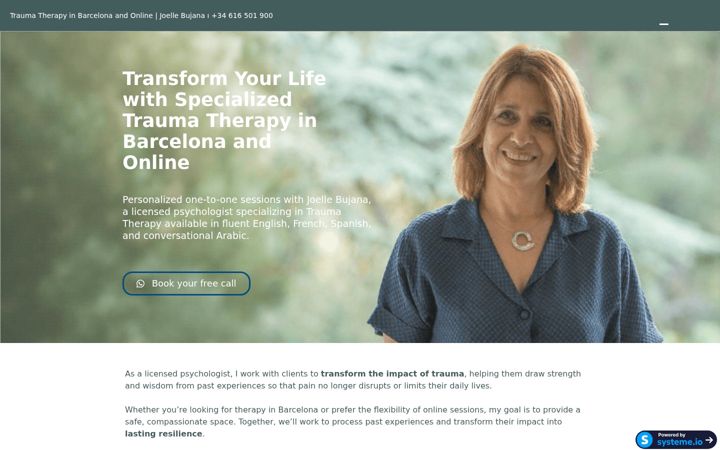 Screenshot of joellebujana.com