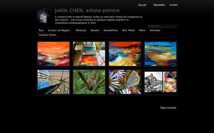 Screenshot of joellechen.fr