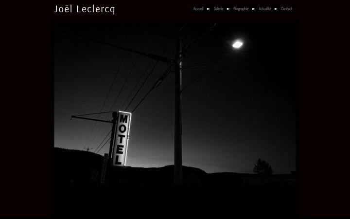 Screenshot of joelleclercq.com