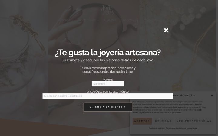 Screenshot of joellejoyas.com