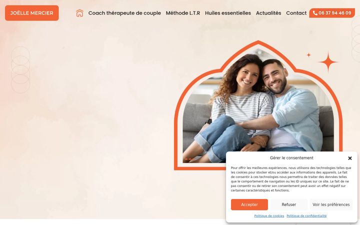 Screenshot of joellemercier.fr