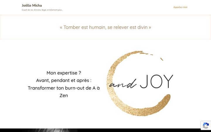 Screenshot of joellemicha.be
