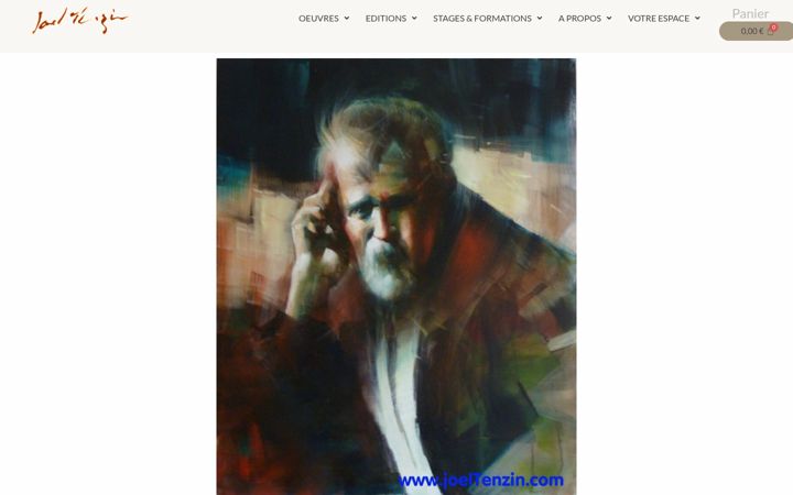 Screenshot of joeltenzin.fr