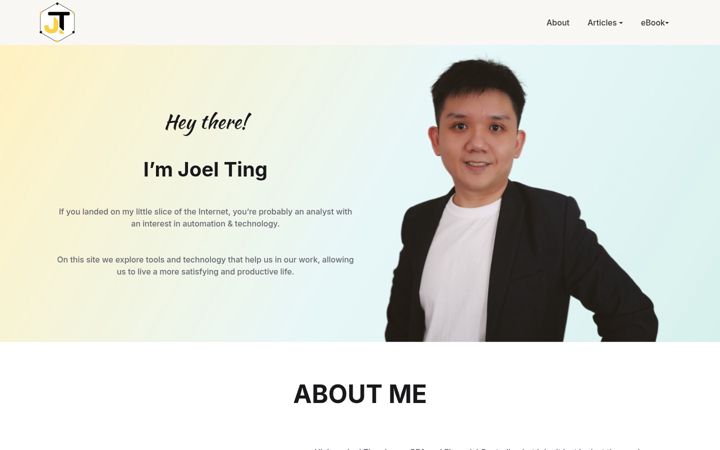 Screenshot of joelting.com