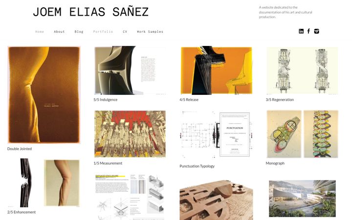 Screenshot of joemelias.com