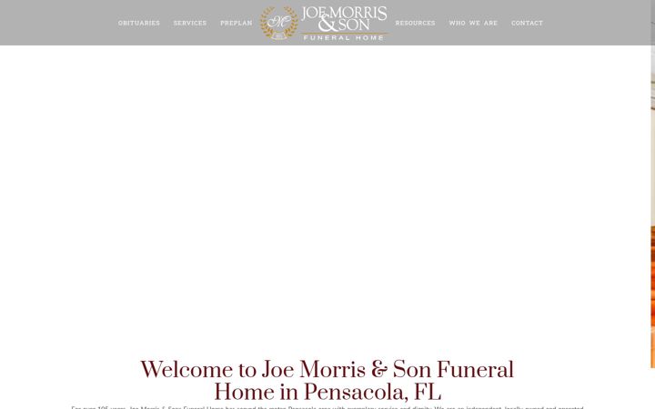 Screenshot of joemorrisfh.com