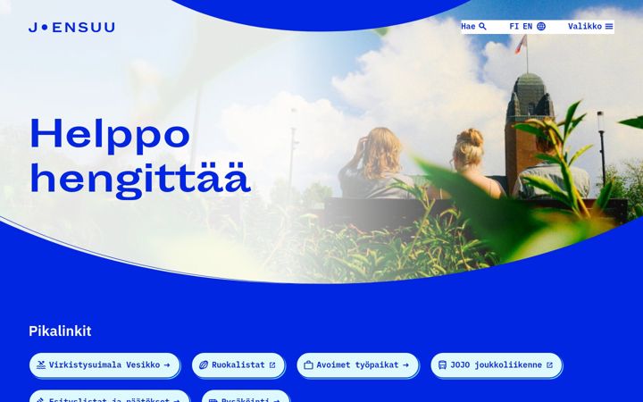 Screenshot of joensuu.fi
