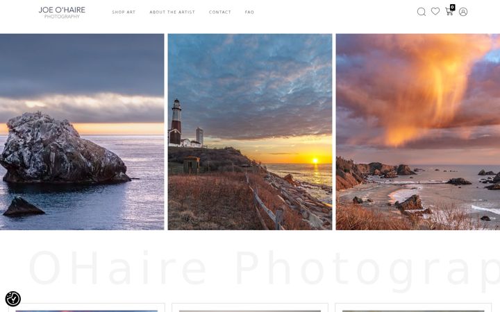Screenshot of joeohaire.com