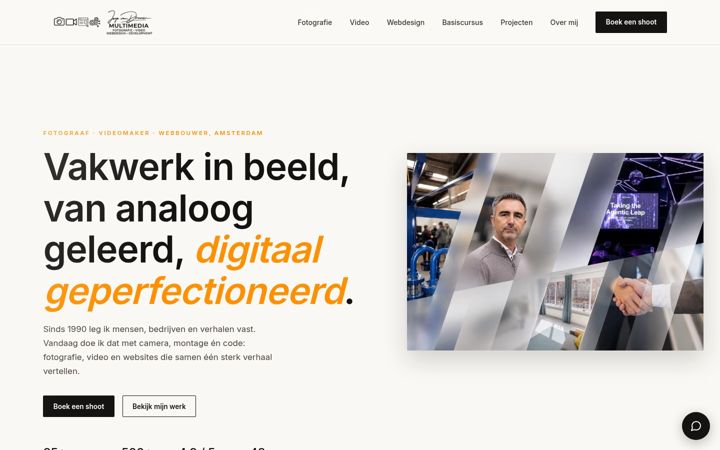 Screenshot of joepvandrunen.nl