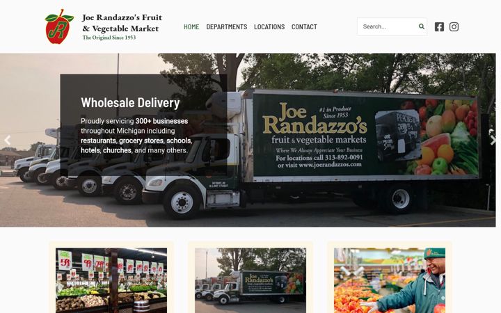 Screenshot of joerandazzos.com