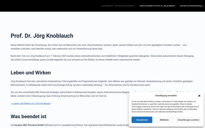 Screenshot of joerg-knoblauch.de