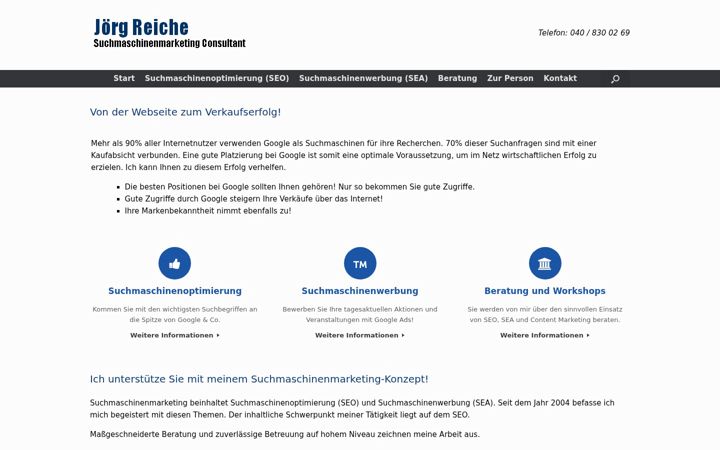 Screenshot of joerg-reiche.de