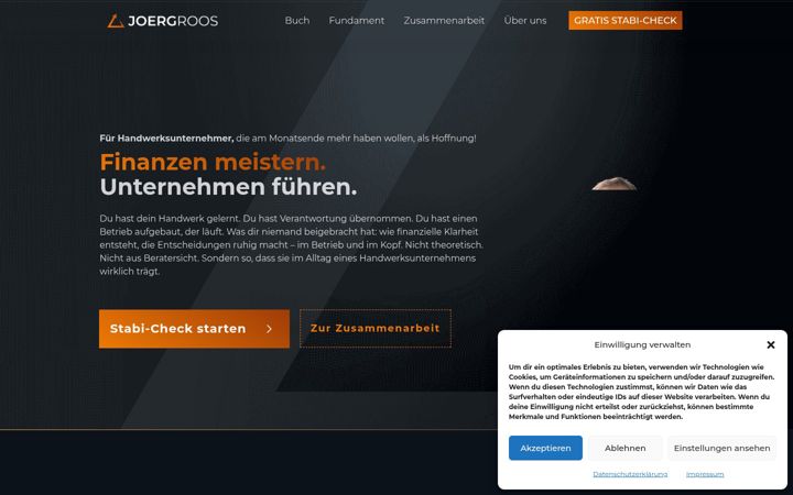 Screenshot of joerg-roos.com