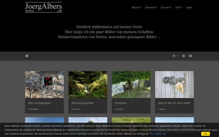 Screenshot of joergalbers.ch