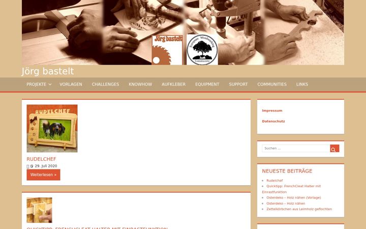 Screenshot of joergbastelt.de