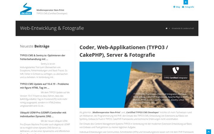 Screenshot of joergboesche.de