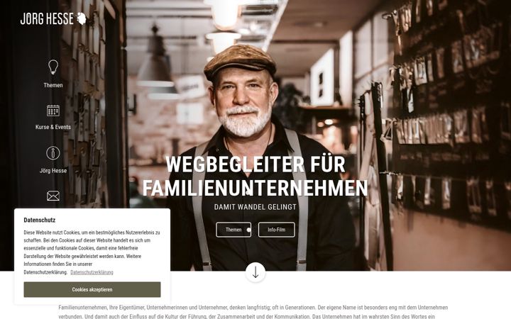 Screenshot of joerghesse.com