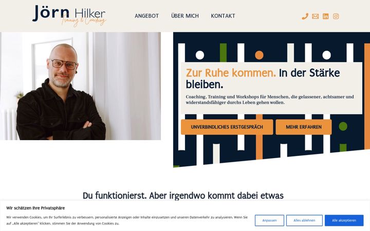 Screenshot of joernhilker.de