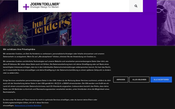 Screenshot of joerntoellnerdesign.de