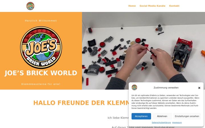 Screenshot of joesbrickworld.de