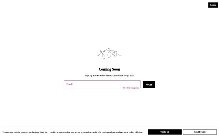 Screenshot of joesuggart.com