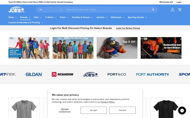 Screenshot of joesusa.com