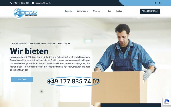 Screenshot of joexpress.de