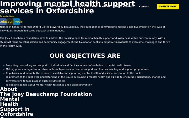 Screenshot of joeybeauchamp.org