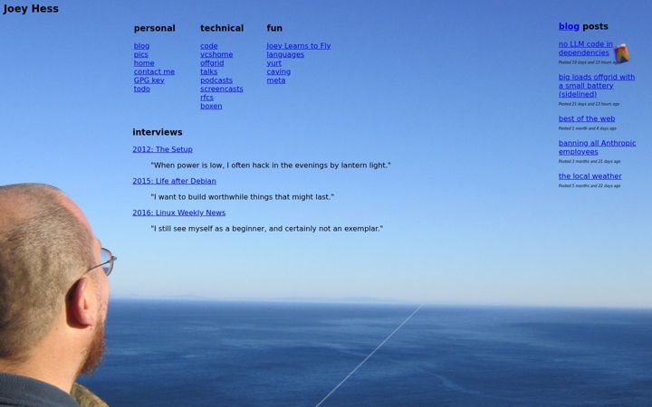 Screenshot of joeyh.name