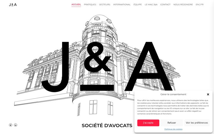 Screenshot of joffeassocies.com