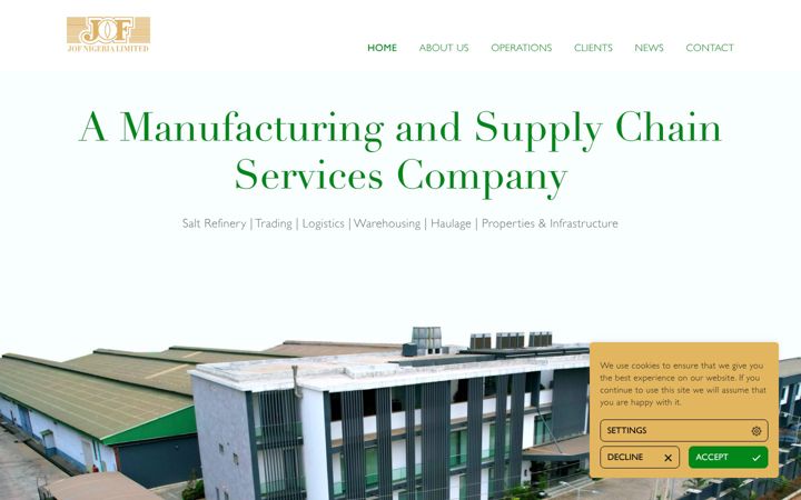 Screenshot of jofnigeria.com