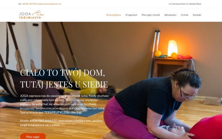Screenshot of joga-trojmiasto.pl