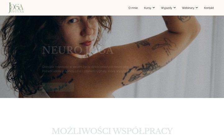 Screenshot of jogajustyna.pl