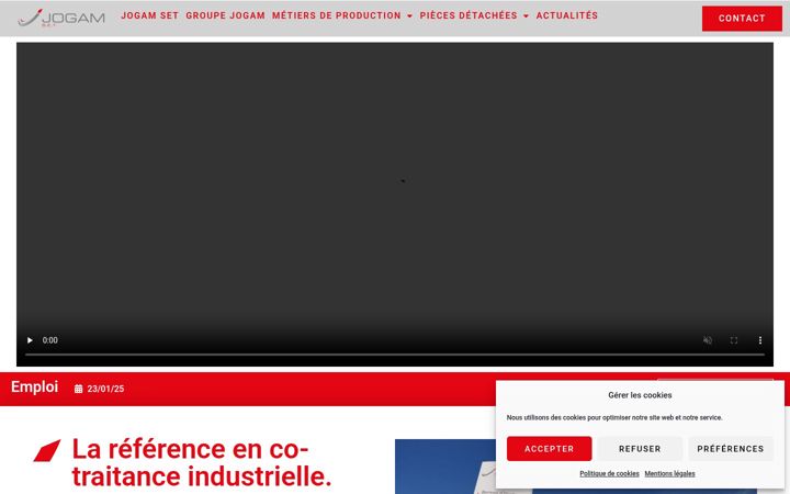 Screenshot of jogam-set.fr
