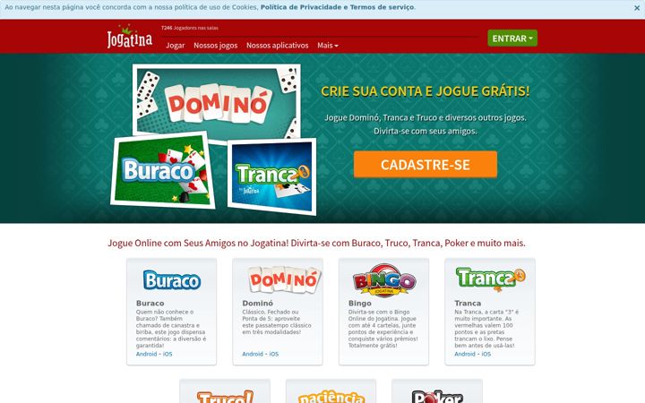 Screenshot του jogatina.com