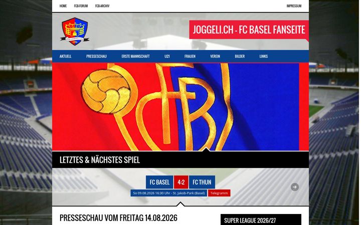Screenshot of joggeli.ch