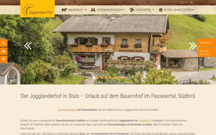 Screenshot of jogglanderhof.it