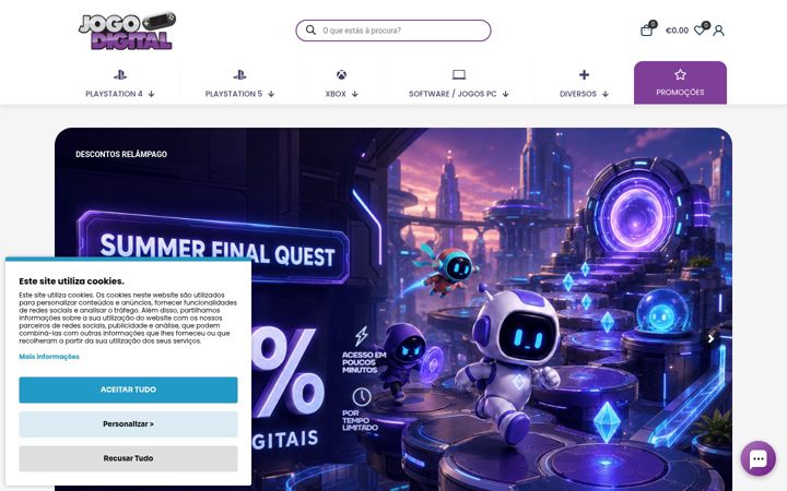 Screenshot of jogodigital.com